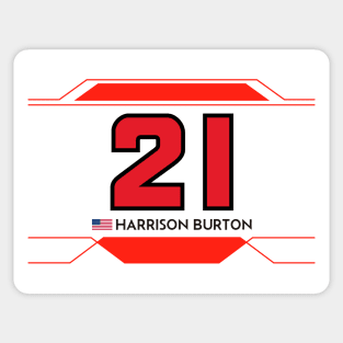 Harrison Burton #21 2023 NASCAR Design Sticker